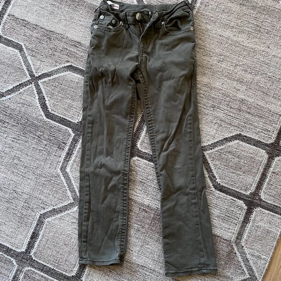 True Religion Rocco Relaxed Skinny Fit Khaki Jean Pant UNISEX 10 - Picture 1 of 6